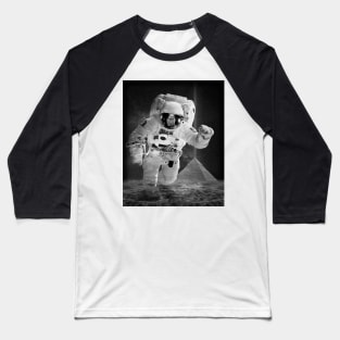 Black & White Astronaut Baseball T-Shirt